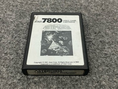 Asteroids (Atari 7800, 1986) Authentic Cartridge Only - Tested & Working