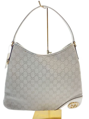 GUCCI Handbag Bamboo Canvas SLV rh160640604