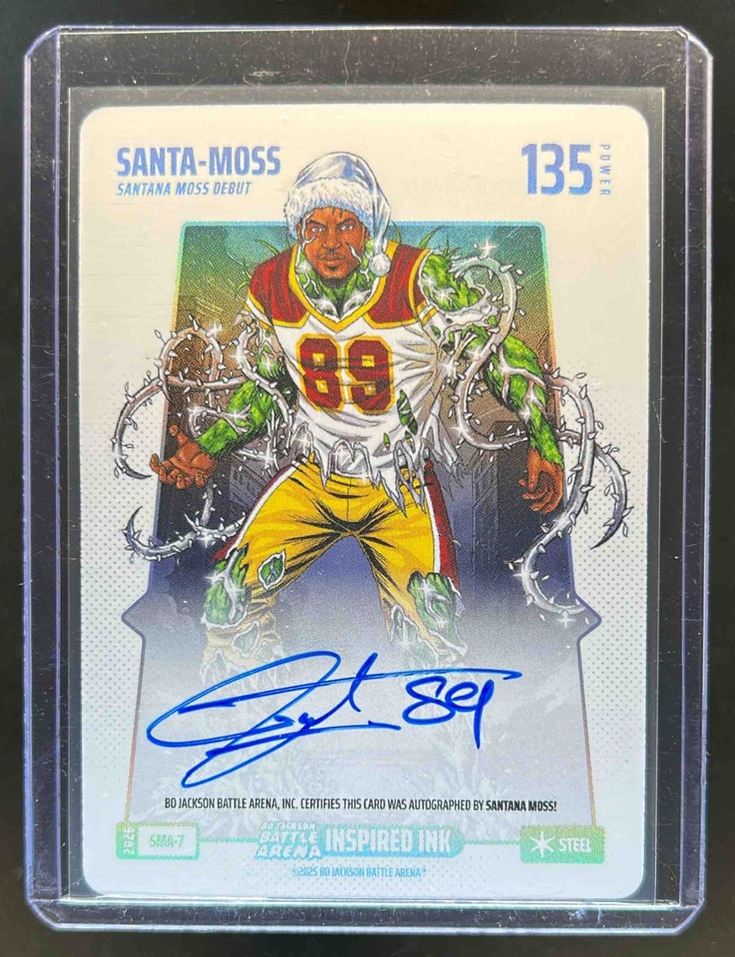 2026 Bo Jackson Battle Arena Griffey Santa-Moss Inspired Battlefoil Auto #SMA-7