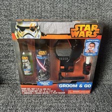 Star Wars Groom Go Shave Set Darth Vader Mirror Hair Gel Bath Foam Grape NEW
