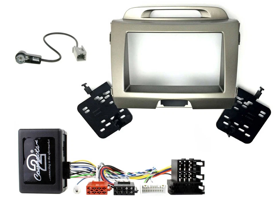 JVC USB Bluetooth Lenkrad DAB 2DIN Autoradio für Kia Sportage 3 Navi 10-15 silbe - Bild 3 von 4