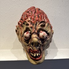 Vintage 2001 The Paper Magic Group Rubber Halloween Mask Scary Gory Bloody