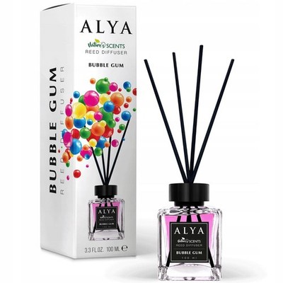 48,00 /L - 6x Alya Duftstäbchen Dekorativer Lufterfrischer - Bubble Gum - 100 ml