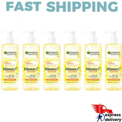 Garnier Fast Bright Vitamin C Purifying Gel Wash   400ml Skin Care ( Pack of 6 )