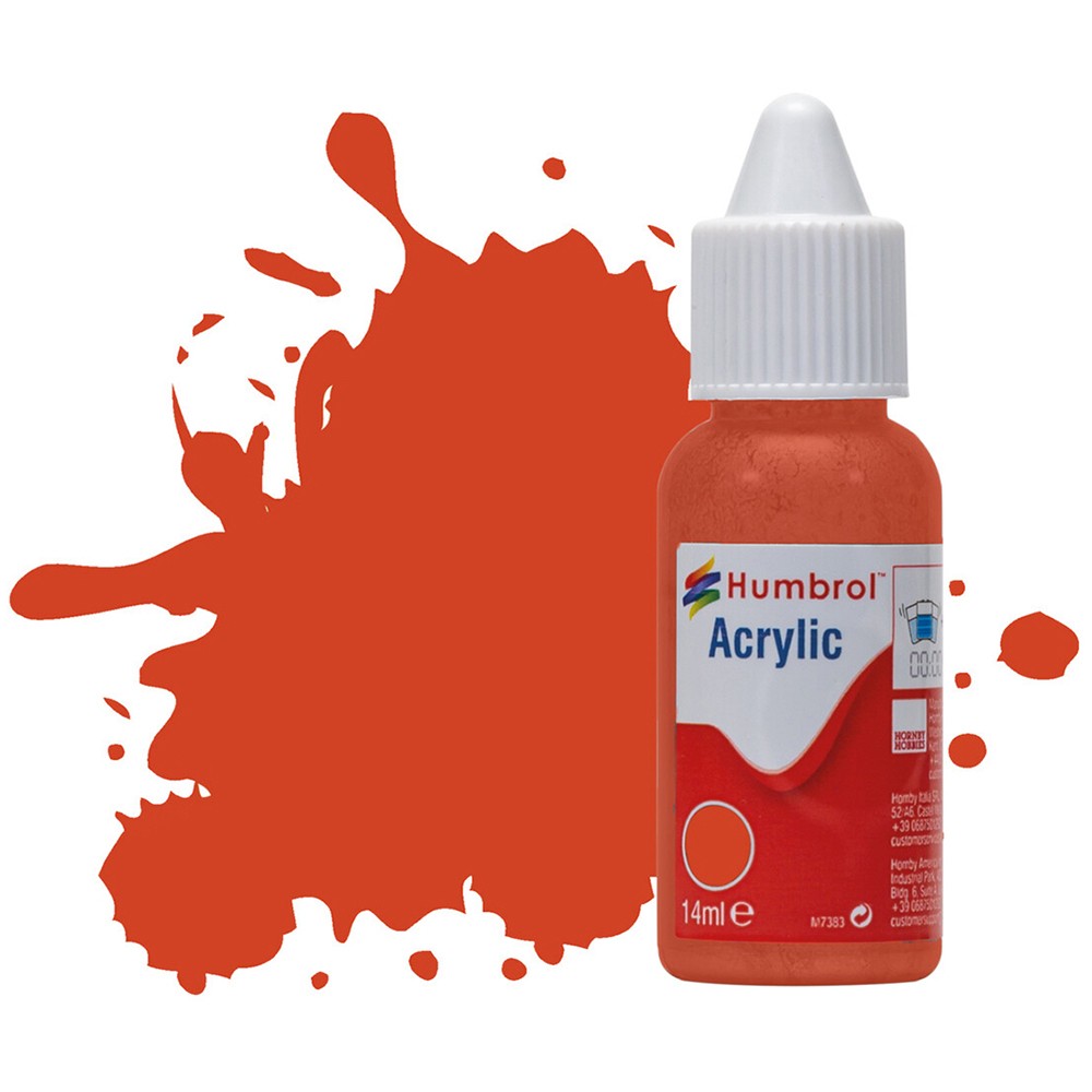 Humbrol DB0132 Acrylic Paint 132 Red Satin 14ml Dropper Bottle Airfix Craft - Image 7