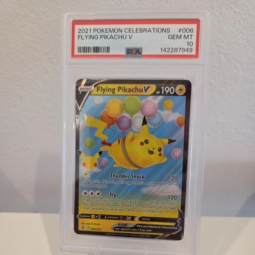 2021 POKEMON CELEBRATIONS #006 FLYING PIKACHU V PSA 10