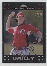 2007 Topps Update Rookie Chrome Refractor 124/415 Homer Bailey #TRC1 4r2