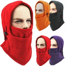 Winter Warm Fleece Balaclava Ski Full Face Mask Neck Warmer Hat Windproof Hat
