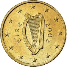 [#1222020] Irlandia, 50 Euro Cent, 2002, Dublin, Nordic gold, MS(60-62)