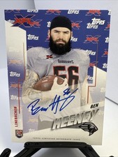 2020 TOPPS XFL  #AU-BH BEN HEENEY AUTO