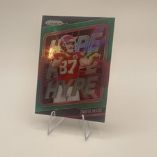 2024 Panini Prizm NFL Travis Kelce #7 Hype Green Holo Prizm Kansas City Chiefs