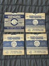 Lot 4 Vintage Sawyers View-Master Reels Yellowstone 126, 127, 128, 129