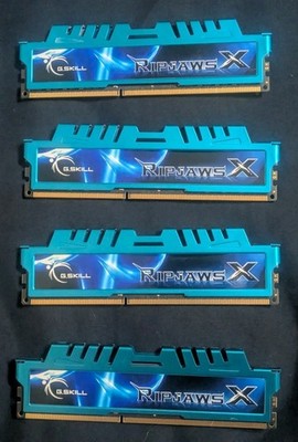G.Skill RipJaws X 32GB (4x 8GB) DDR3-1600 PC3-12800 Desktop RAM F3-1600C9Q-32GXM