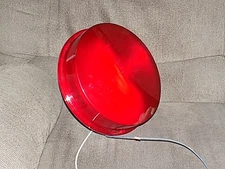 Unique Peek 12" Red Traffic Light Lens with Reflector