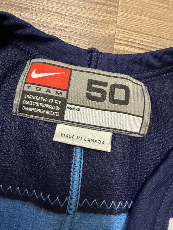 Camiseta deportiva de hockey para hombre University of Maine Black Bears Nike talla XL 50 vintage azul Foto 2 de 4