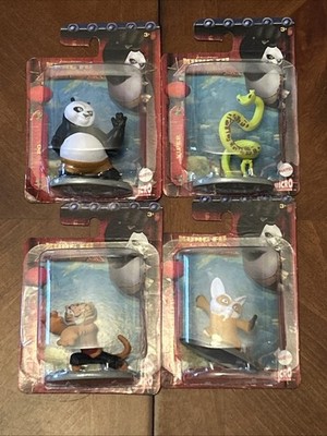 King Fu Panda Micro Collection Lot of 4 Po Viper Shifu & Tigress Damaged Boxes