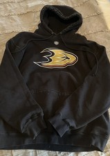 ANAHEIM DUCKS Old Time Hockey MEDIUM Hoodie NHL Sweatshirt Black FREE SHIPPING
