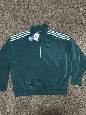 Adidas Liverpool FC Terrace Icons Half-Zip Jacket Green Men`s size