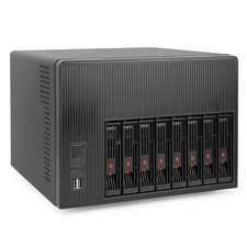 K7 8 Bay NAS Case, Computer Enclosures Compatible Micro-ATX Mini-ITX Motherboard
