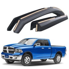 Shatterproof in-Channel Window Deflectors for Trucks Dodge RAM For RAM 09-18