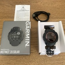 Garmin Instinct 2x Solar Tactical Edition GPS Watch Black. Nice Condition.
