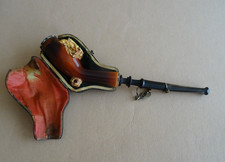 ANTIKE MEERSCHAUMPFEIFE 2 Pferde auf der Koppel