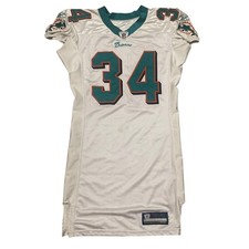 2010 Miami Dolphins Ricky Williams Game Worn Jersey Size 46 NFL Sewn Reebok