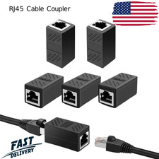 1-5PACK RJ45 Inline Coupler Cat6/Cat5e Ethernet Network Cable Extender Connector