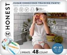 Honest Company 48 Pack Clean Conscious 4T/5T Training Pants for Sensitive Skin