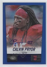 2014 Panini Hot Rookies Rookie Signatures Blue 61/99 Calvin Pryor #348 Auto 0h4