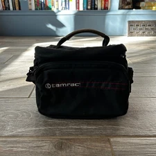 Tamrac Black Camera Bag Padded Case Handle Strap Small Compact
