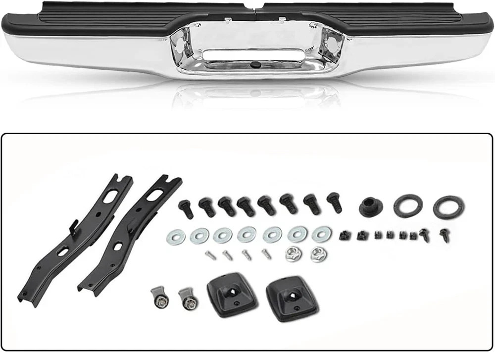 Anti-Rust Coating Rear Bumper Assembly Fit for 1995-2004 Toyota Tacoma Back Step