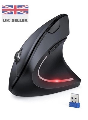 TECKNET Ergonomische Maus, Kabellose Vertikale Maus 4800 DPI Silent Mouse