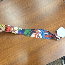 Marvel Superhero Comic Book Fabric Lanyard ID Badge Holder Spider-Man Hulk