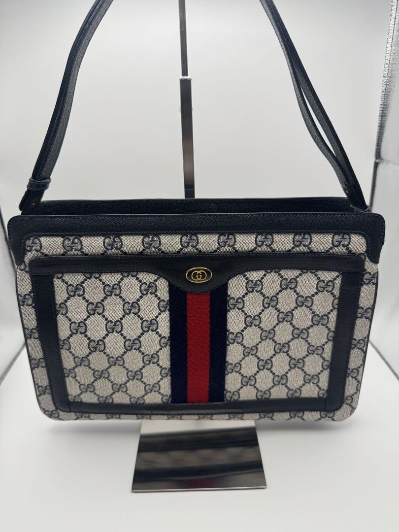 Gucci GG Supreme Sherry Shoulder Bag Classic Vintage Handbag Model 4