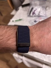 New Whoop 5.0/MG Superknit Band - Navy blue - Black Clasp/Link - One/Peak/Life