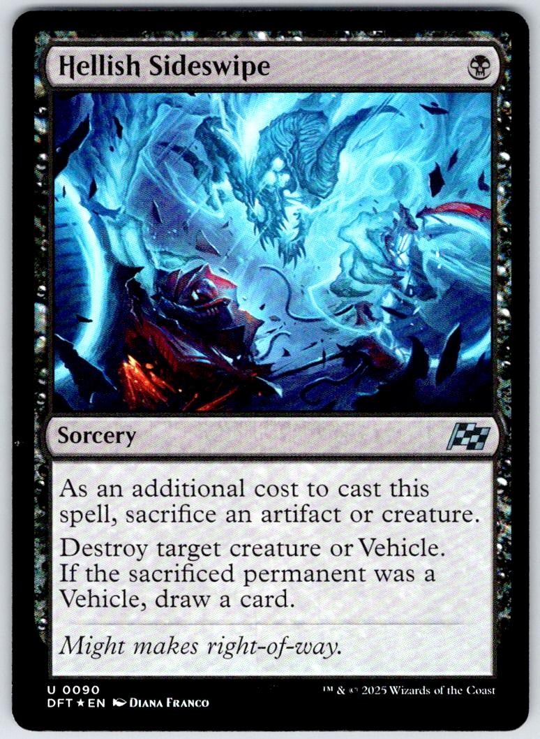 Hellish Sideswipe 90 Uncommon Aetherdrift MTG Foil Near Mint