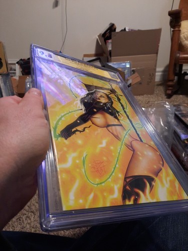 Tarot Witch Of The Black Rose 123 JSA CGC 9.8 Jim Balent Autograph Raven's Whip - Picture 6 of 9