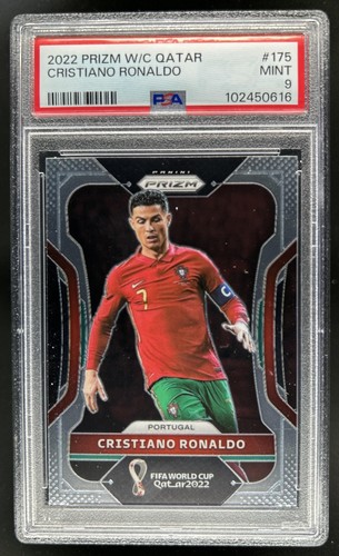 2022-23 Panini Prizm World Cup Cristiano Ronaldo #175 Portugal PSA 9