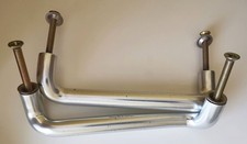 2x Luxury Modric 220mm BB Polished Stainless Steel Cabinet Handle Vintage 1990s