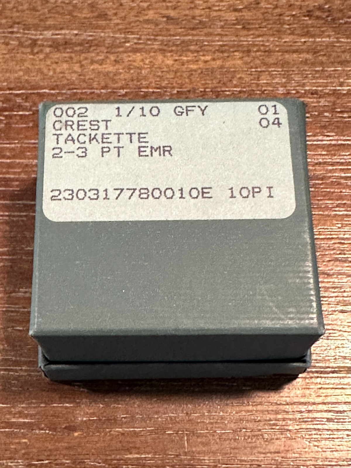 2 VINTAGE 1980's XEROX 1/10 10K GF Yellow Gold Pin 2 Green & 1 Green Sapphires