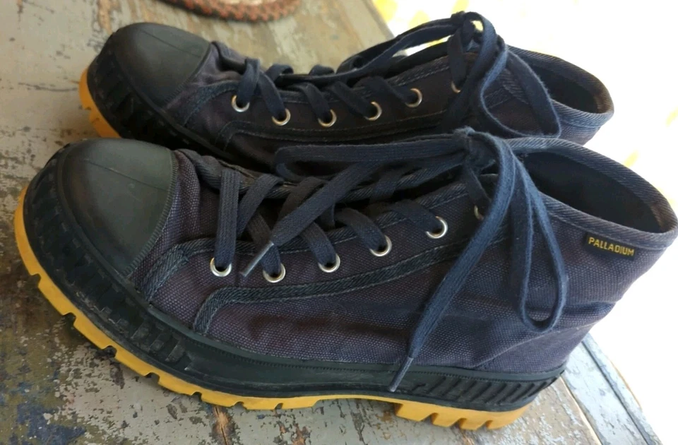 Botas chukka con cordones punta redonda azul marino paladio talla para hombre 8 para mujer 9,5  Foto 3 de 4