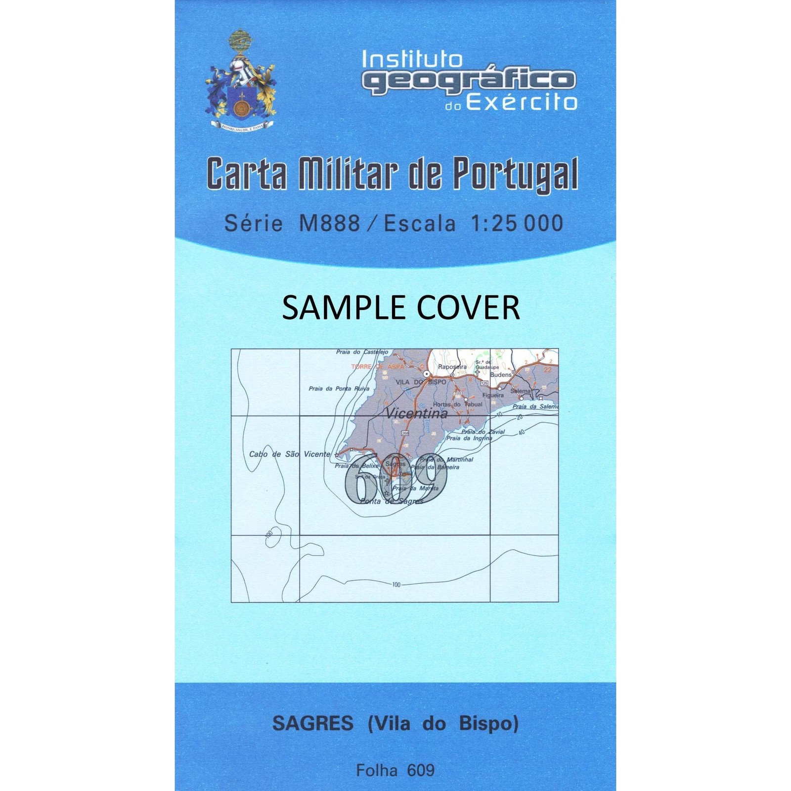 Portugal Portimao - 1:25k topographic map 603 (M888 series) hiking walking
