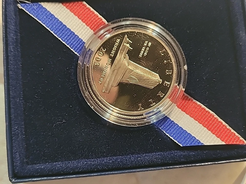 2003 First Flight Centennial Proof Clad Half Dollar Commemorative Coin Complete - Image 3 of 4