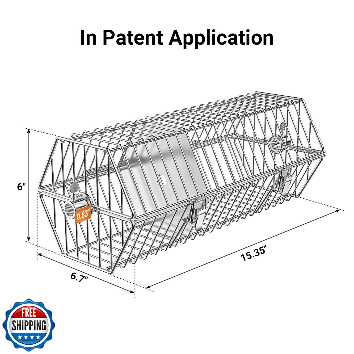 onlyfire 17 inch Stainless Steel Round Tumble Rotisserie Basket C