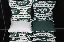 NEW YORK JETS Cornhole Bean Bags Set of 8 ACA Regulation Corn hole Toss Bags New