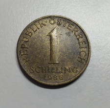1 öS ATS Austriacka moneta szylingowa 1986 moneta obiegowa /1