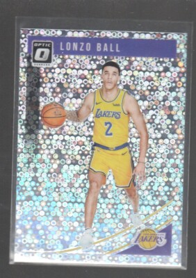 LONZO BALL 2018-19 PANINI DONRUSS OPTIC FAST BREAK PRIZM CARD #54