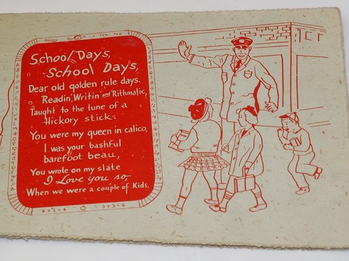 SCHOOL DAYS SCHOOL DAYS 1951 Souvenir Photo and Holder 7" x10 OUR LADY OF POMPEI - Picture 2 of 5