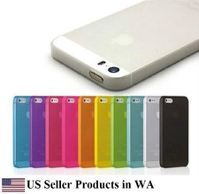 Hard Slim Back Case Cover for Apple iPhone 5 5s 5c , Matte Semi-Transparent
